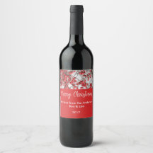Helgdag Holly Berries Food & Beverage Label Set