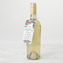 Helgdag Holly Flaska Hanger Märkre jul