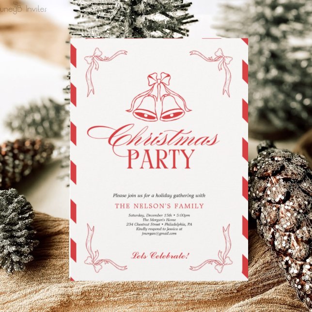 Helgdag Holly jul Party Julkort (Skapare uppladdad)