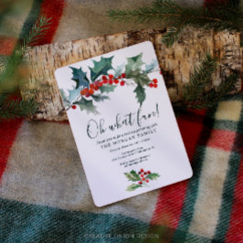 Helgdag Holly Julinbjudan Inbjudningar