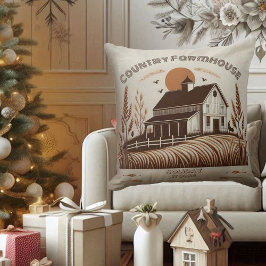 Helgdag Home Land-bondgården minimalist Brown Kudde