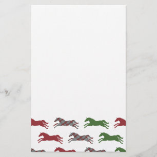 Helgdag Horse Foal med Blanket-jul Brevpapper
