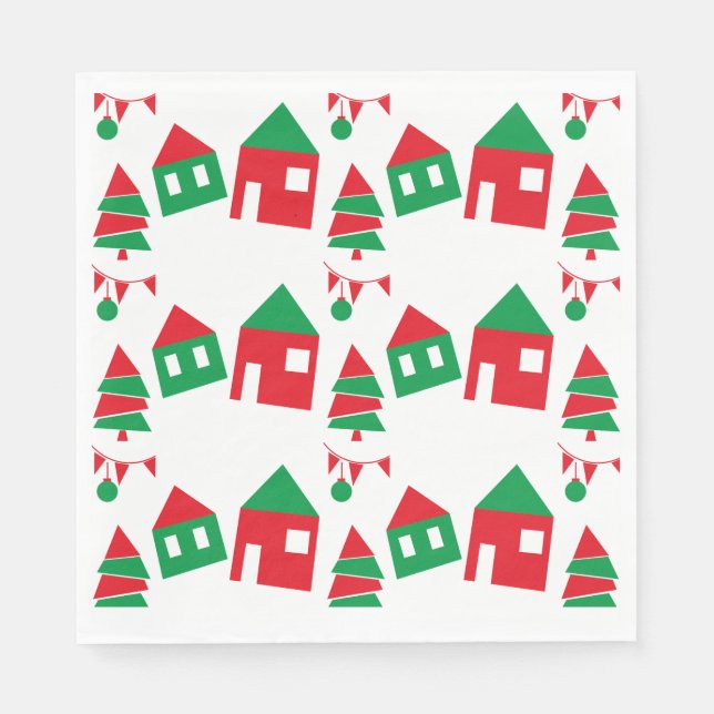 Helgdag House Pappersservett (Framsidan)