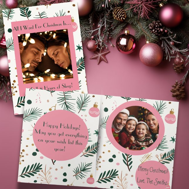 Helgdag Humor allt jag vill ha till julfotfoto Helgkort (Skapare uppladdad)