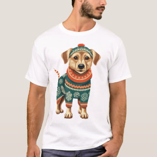 Helgdag Hund Delight Design T Shirt