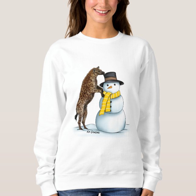 Helgdag hyena - svettskjorta t shirt (Framsida)