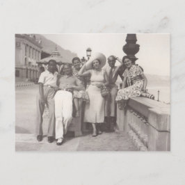 Helgdag i Cannes, Frankrike 1930 s Helg Vykort