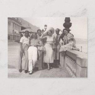 Helgdag i Cannes, Frankrike 1930 s Helg Vykort