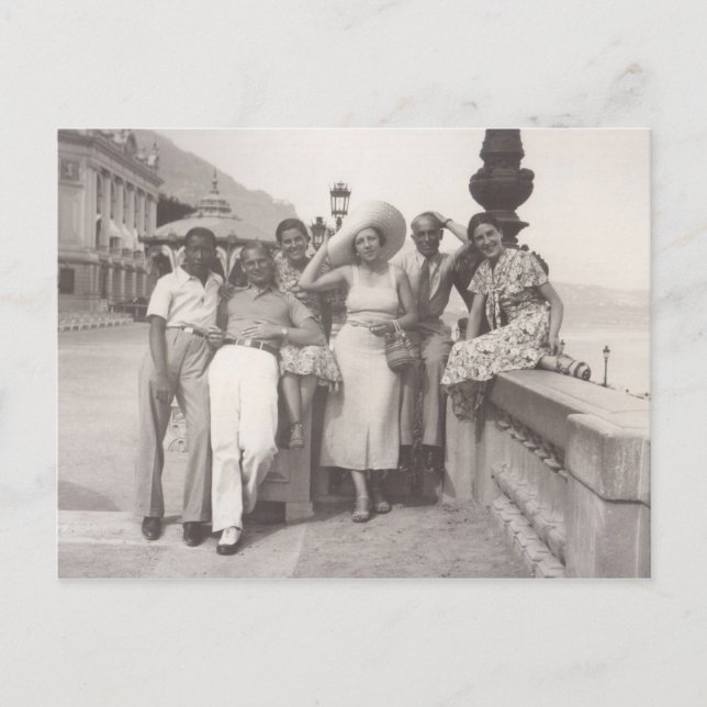 Helgdag i Cannes, Frankrike 1930 s Helg Vykort (Framsida)