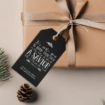 Helgdag i Chalkboard, kristen Jultipografi Presentetikett<br><div class="desc">Christian jul Verse Typography Helgdag Gift-Märkre med Luke 2:11 i festlig typografi på en rustik kritbakgrund,  med precis blomning av vita gräs-grenar och gräs-koner.</div>