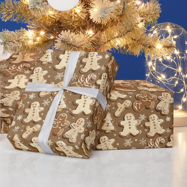 Helgdag i form av ätbart gingerbröd presentpapper (Helgdagar)