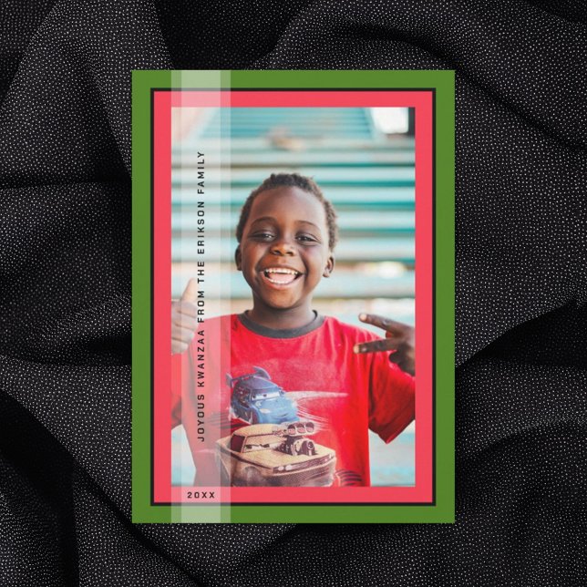 Helgdag i grönt-format julkort (Skapare uppladdad)