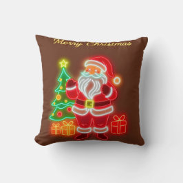 Helgdag i julmodern Neon Kudde