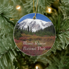 Helgdag i nationalparken Rainier Julgransprydnad Keramik