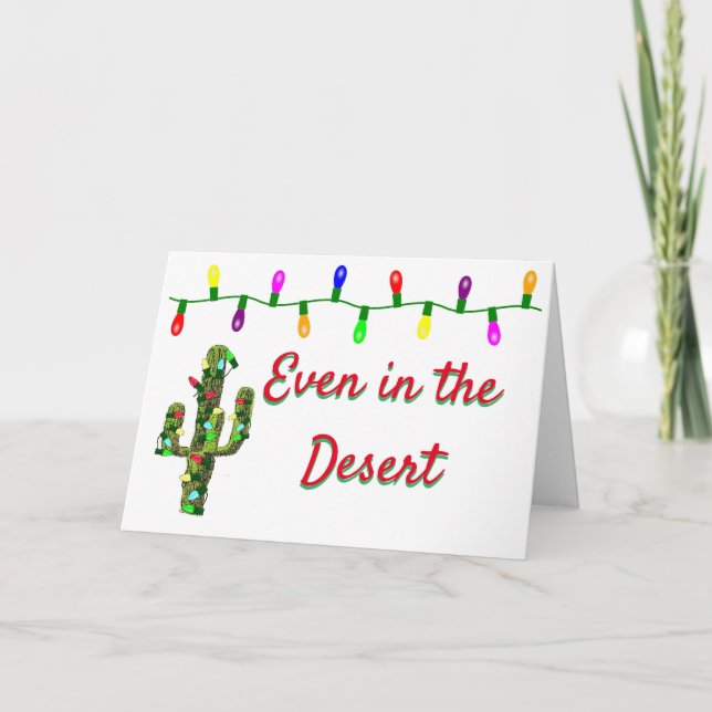 Helgdag i öknen helgkort (Framsida)