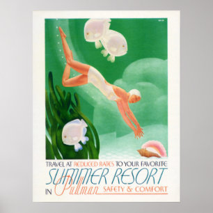 HELGDAG i SOMMER RESORT till havs Poster