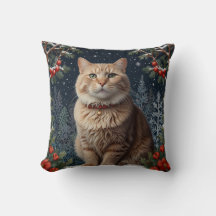 Helgdag i vintergröna i Cute jul kattunge