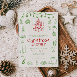 Helgdag Illustrations Work Party Inbjudan