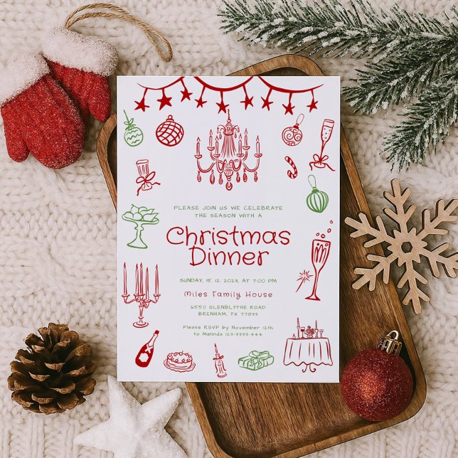 Helgdag Illustrations Work Party Inbjudan (Skapare uppladdad)