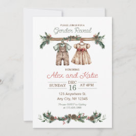 Helgdag inbjudan till Gender för juluppvisning