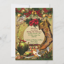 Helgdag inbjudningar till julfestpartiet