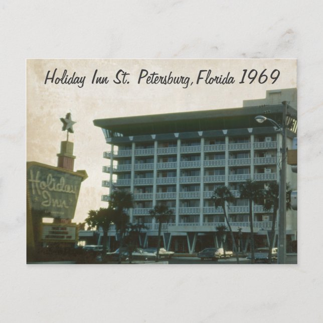 Helgdag Inn St. Petersburg Florida 1969 vykort (Framsida)