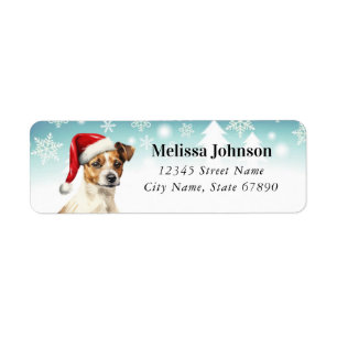 Helgdag Jack Russel Terrier Returetiketters Returadress Etikett