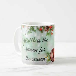 Helgdag Jesus är resonera för säsongen Kaffemugg