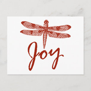 Helgdag Joy Dragonfly Helg Vykort