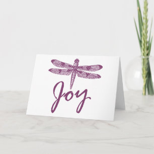 Helgdag Joy Lila Dragonfly Helgkort