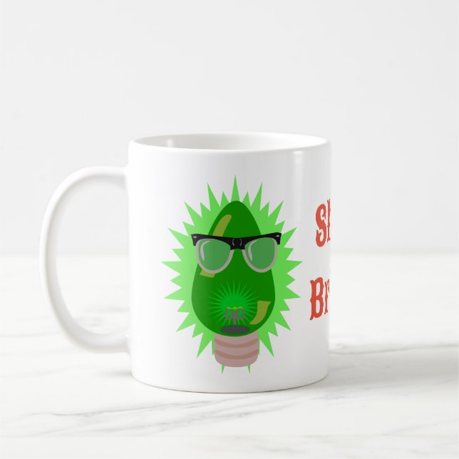 Helgdag Joy till Anpassningsbarna  för Nerd Bulb-R Kaffemugg (Vänster)