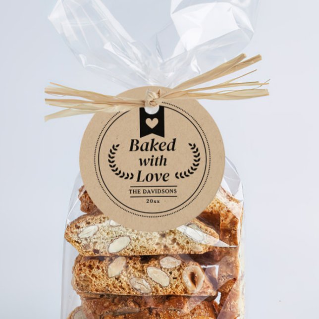 Helgdag jul Baking Kraft Gift Gåvor Etiketter (Skapare uppladdad)
