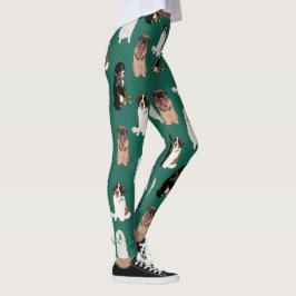 Helgdag jul Big Hundar Leggings