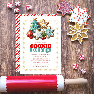 Helgdag jul Cookie Exchange Party Inbjudningar