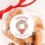 Helgdag-jul-cookie-växling Runt Klistermärke<br><div class="desc">De här snygga och charmerande klistermärkena blir perfekt för din Cookie Exchange party. De trycks med en vattenfärg av en festive-andedräkt som dekoreras med julkakor. Anpassa dessa klistermärken med ditt namn och år. Det finns många fler versioner av den här produkten i min butik. Njut av helgdag roligt! Ursprunglig vattenfärg...</div>