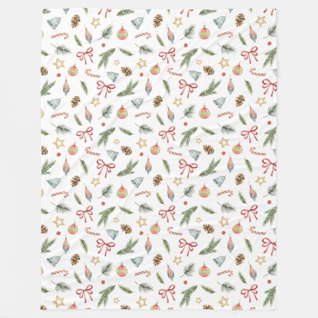 Helgdag, jul fleecefilt (Framsidan)