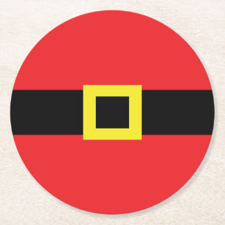 Helgdag jul för den unge jultomten Belly Bälte Buc Underlägg Papper Rund