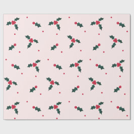 Helgdag jul Holly Berry & Lövs Presentpapper