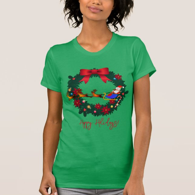 Helgdag jul Jultomten T Shirt (Framsida)