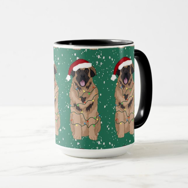 Helgdag jul Leonberger Mugg (Framsida höger)