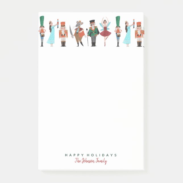 Helgdag Jul Nutcracker Notes | Anteckningar Post-it Block (Framsida)
