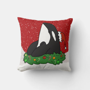 Helgdag jul Orca Killer Whale Kudde