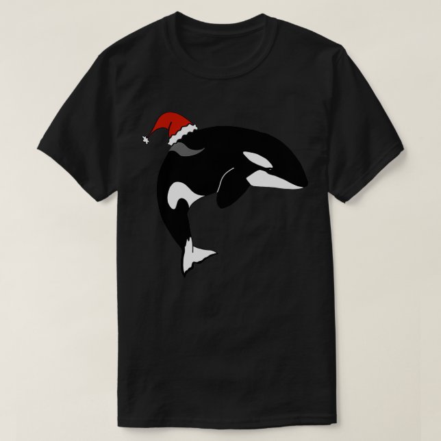 Helgdag jul Orca Killer Whale T Shirt (Design framsida)