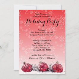 Helgdag jul Party Inbjudningar