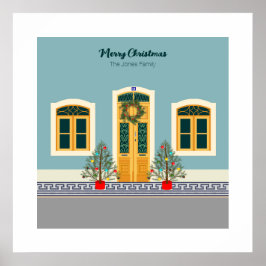 Helgdag jul - Portugisiskt festhus Poster