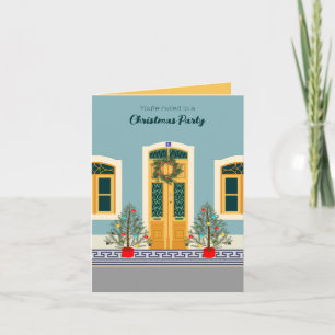 Helgdag jul Portugisiskt festshus party Inbjudan