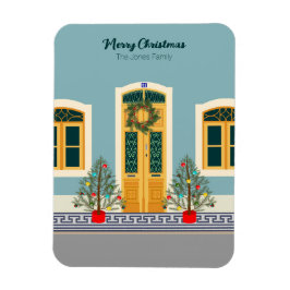 Helgdag jul - portugisiskt julkort magnet