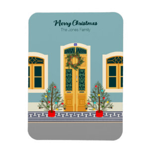 Helgdag jul - portugisiskt julkort magnet