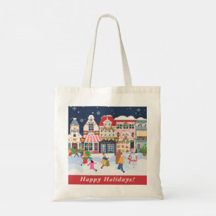Helgdag Jul Town Stollig personalize Tygkasse