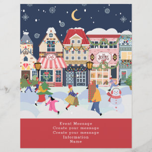 Helgdag jul Town Stollig Skapar din egen Reklamblad